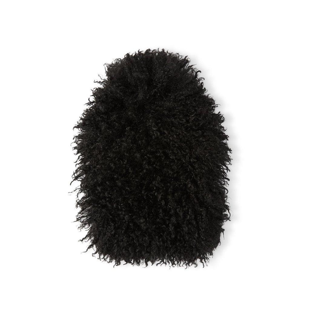 Linus Hot Water Bottle - Afghan Curl, Black