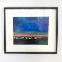 'Lockdown View' Oil on Board, Framed
