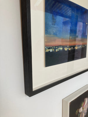 'Lockdown View' Oil on Board, Framed