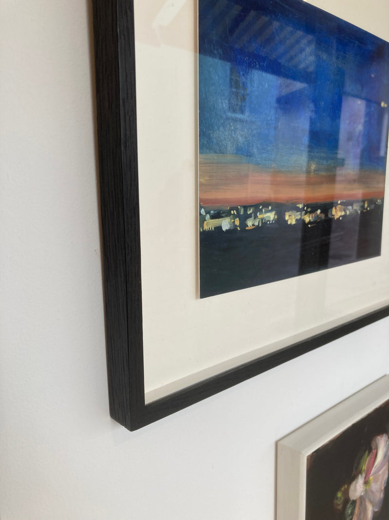 'Lockdown View' Oil on Board, Framed
