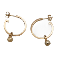 Luna Meteor Gold Hoop Earrings