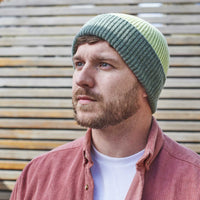 Unisex Beanie Hat - Mint & Soft Green