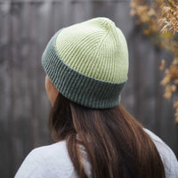 Unisex Beanie Hat - Mint & Soft Green
