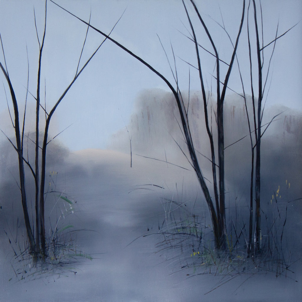 'Thoughts Of Spring III' Oil on Panel, Framed