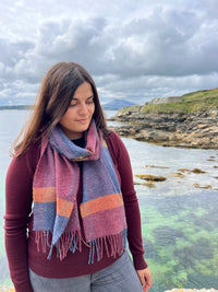 Mulled Berry Wool Scarf