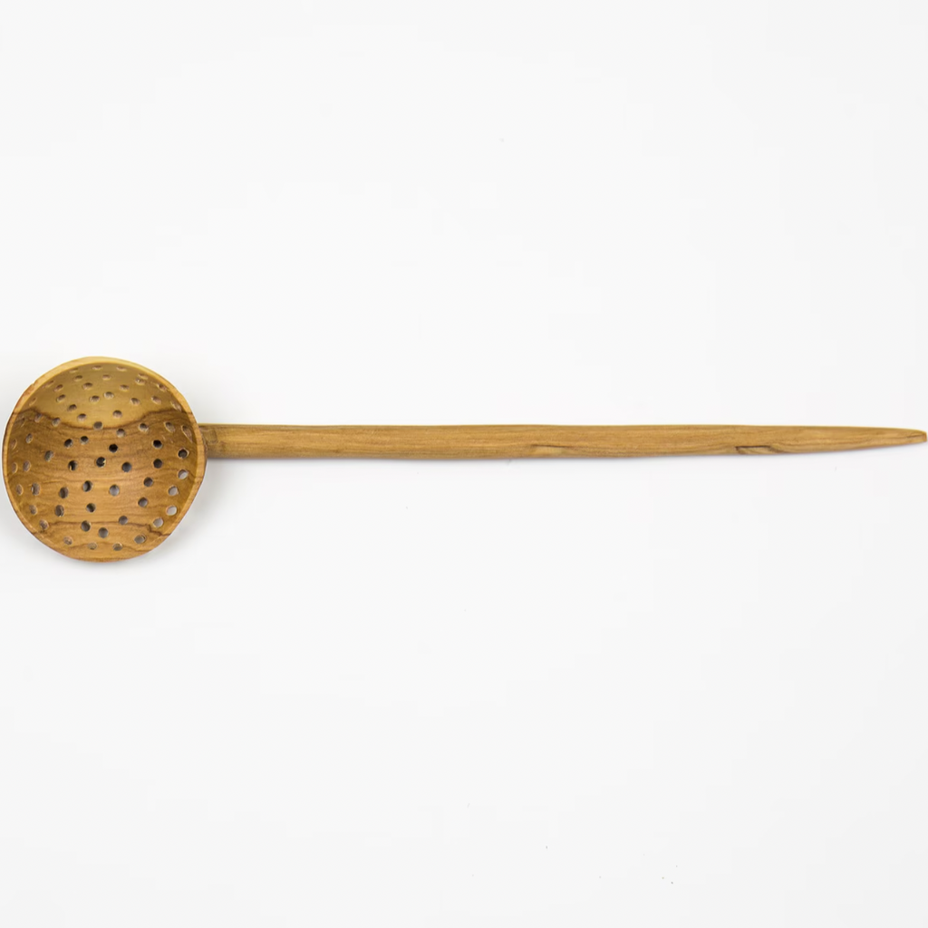 Wooden Olive Straining Spoon