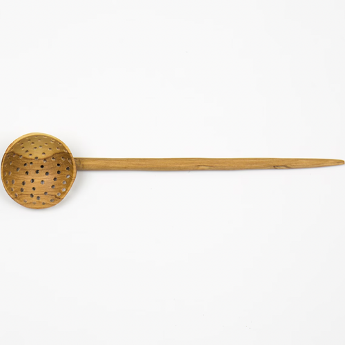 Wooden Olive Straining Spoon