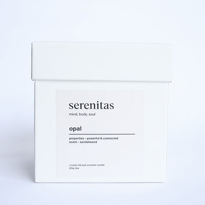 Opal - Crystal Infused Scented Candle