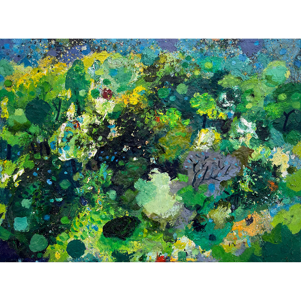 Palette 90 - "Spring Woods" Framed Oil Painting