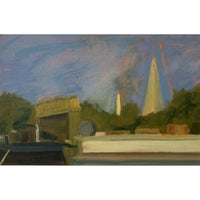 'Paros Night I' Oil on Board, Framed