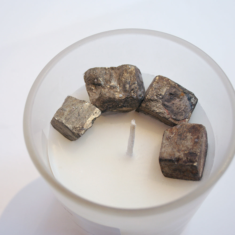 Pyrite - Crystal Infused Scented Candle