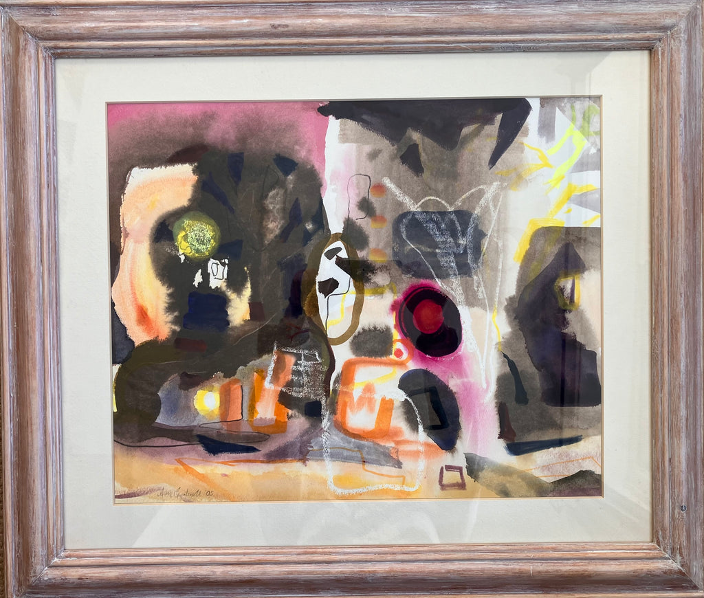 'Ravello Nights', Watercolour and Pastel, Framed