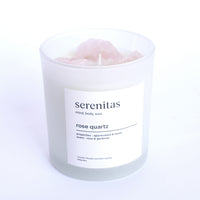 Rose Quartz - Crystal Infused Scented Candle