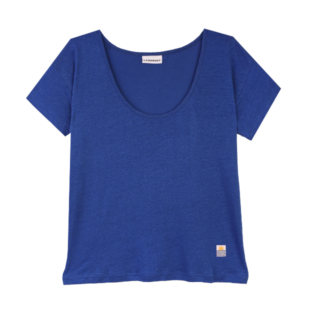 Square Cut T-Shirt Cobalt
