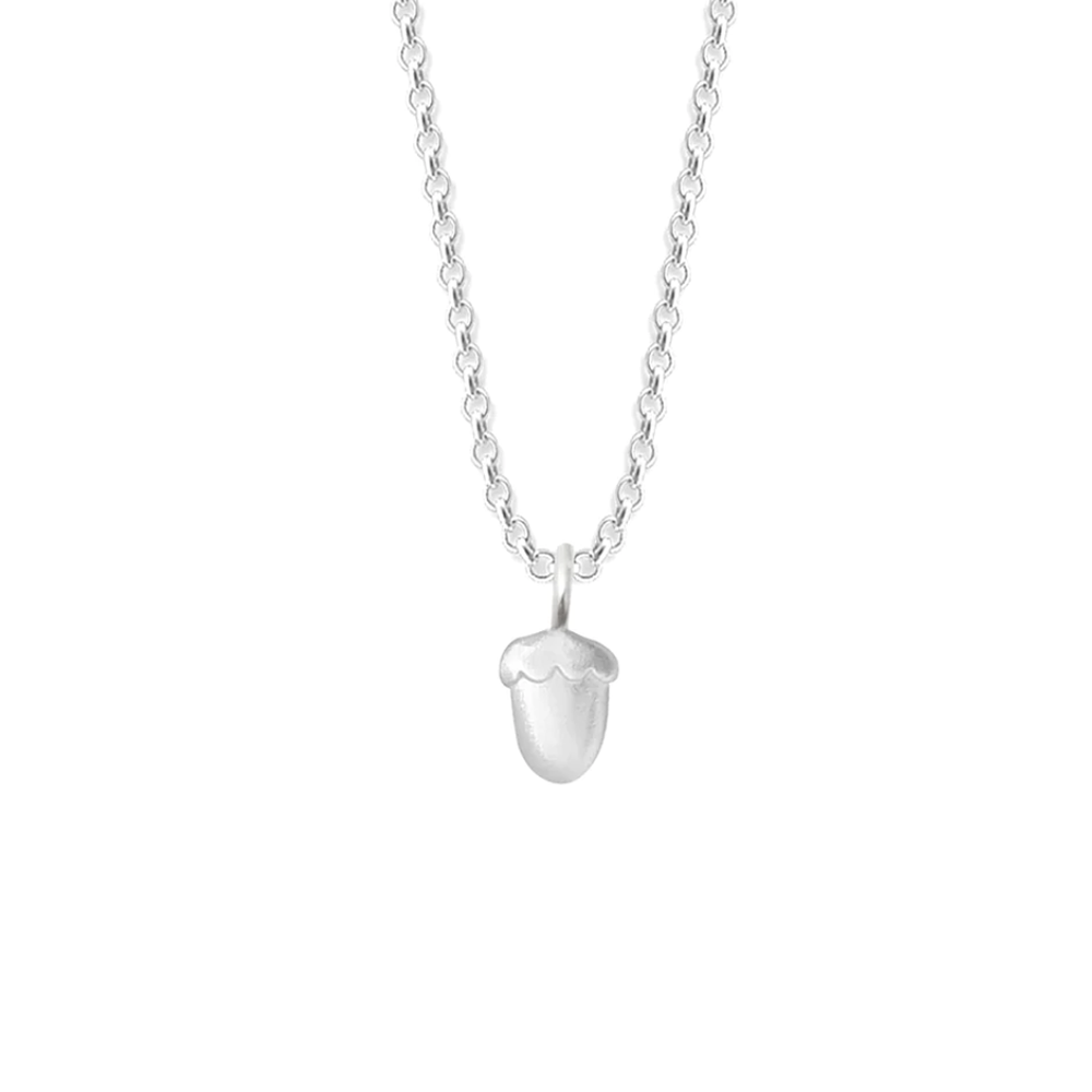 Acorn Silver Pendant, Small