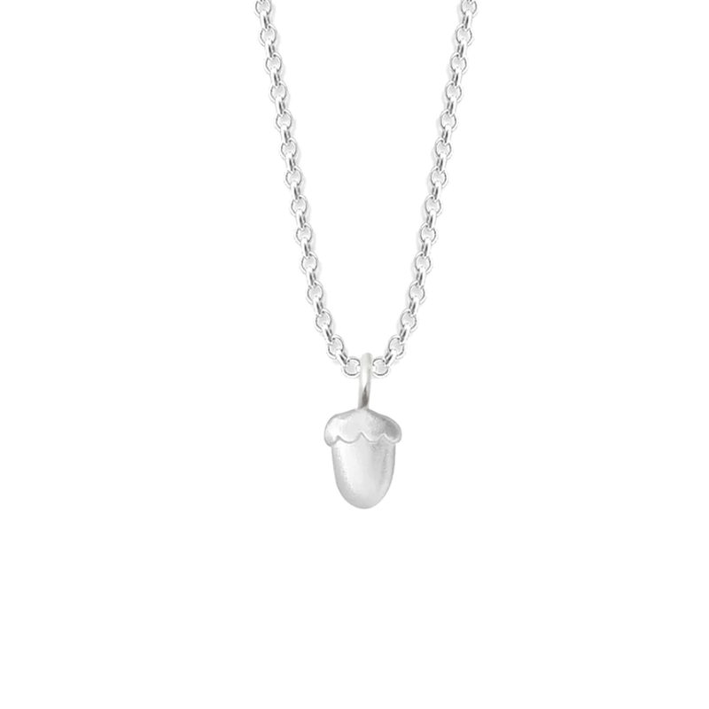Acorn Silver Pendant, Small