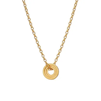 Gold Artemis Small Circle Necklace