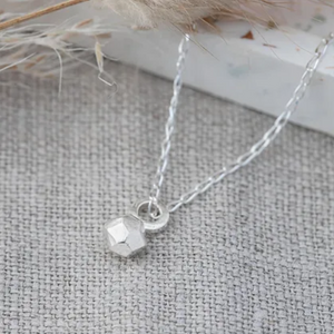 Mini Silver Meteorite Necklace