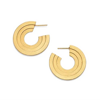 Gold Selene Large Hoop Earrings