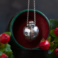 Little Ladybird Necklace, Silver