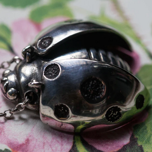 Little Ladybird Necklace, Silver