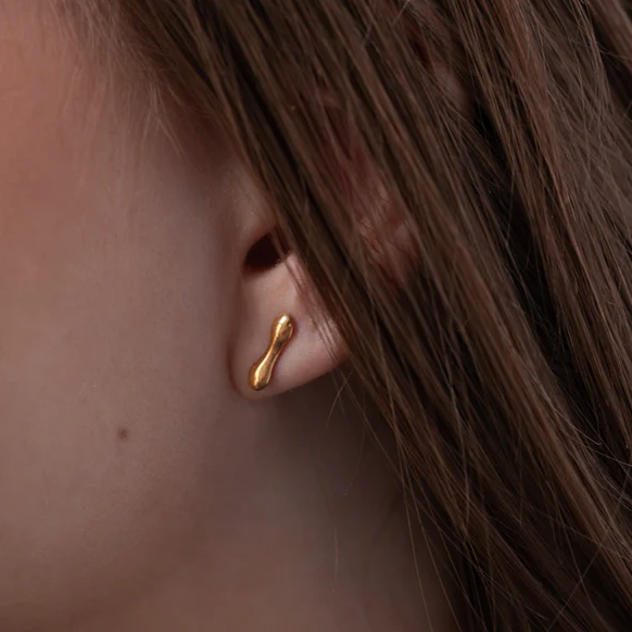 Sycamore Studs, Gold Plated