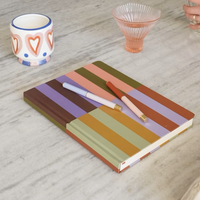 Jumbo Soft Touch Journal - Bold Stripe