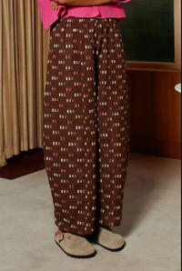 Grant Trousers - Chocolate Jachquard