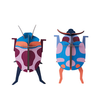Small Pair of Coccinelle Beetles Wall Art