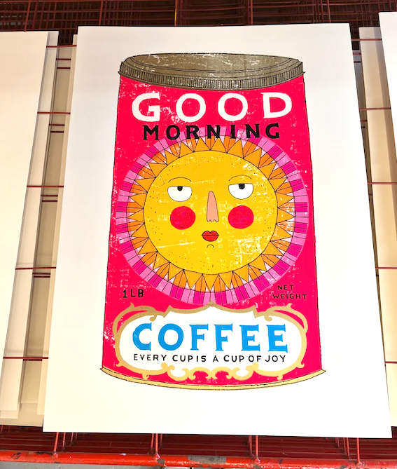'Good Morning Sunshine', Screen Print, Unframed