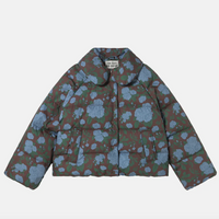 Dark Roses Print Short Jacket