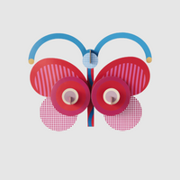 Stripy Butterfly Wall Art