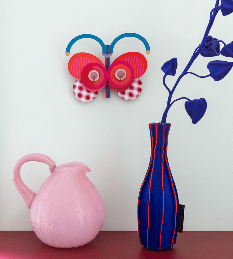 Stripy Butterfly Wall Art