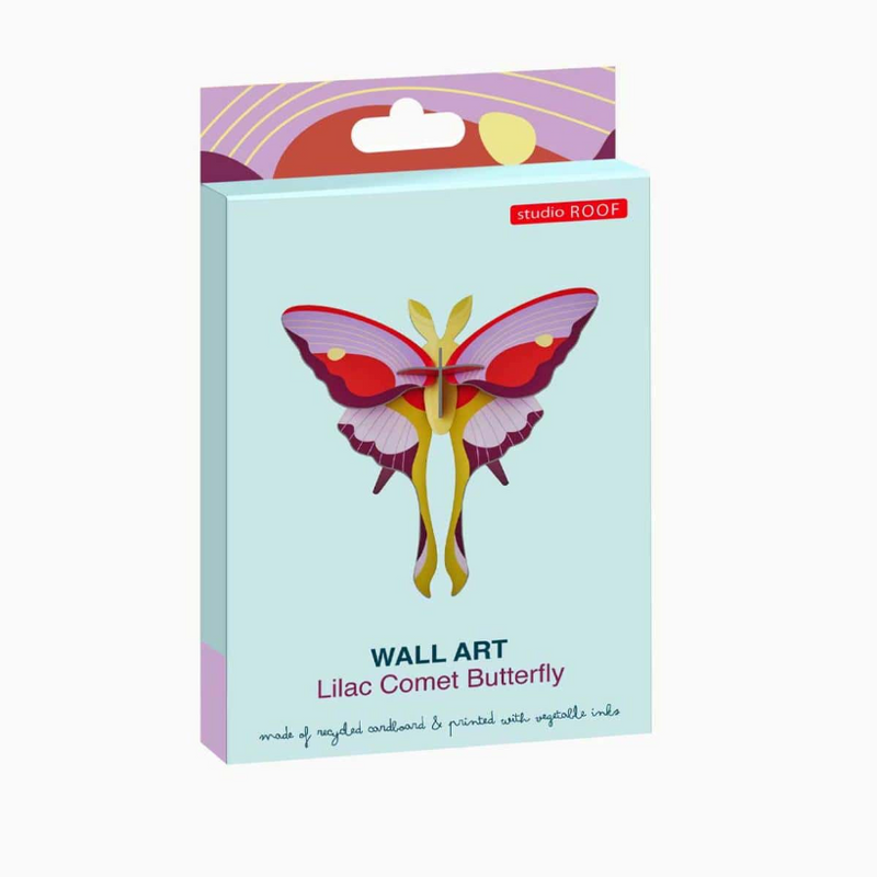 Small Lilac Comet Butterfly Wall Art