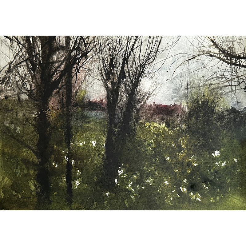 'Silhouette' Watercolour, Framed