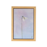 'Snowdrop' Oil Painting, Framed