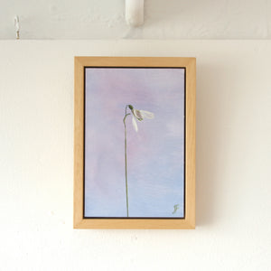 'Snowdrop' Oil Painting, Framed