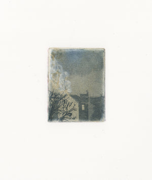 'Stop' Etching, Framed