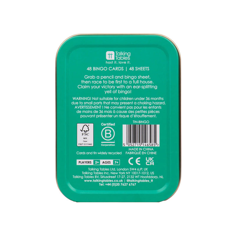 Fun in a Tin - Pocket Bingo Game