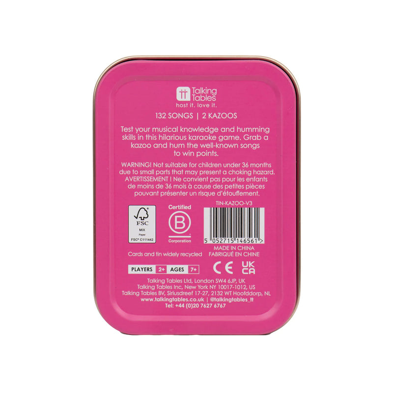 Fun in a Tin - Kazoo Karaoke Game