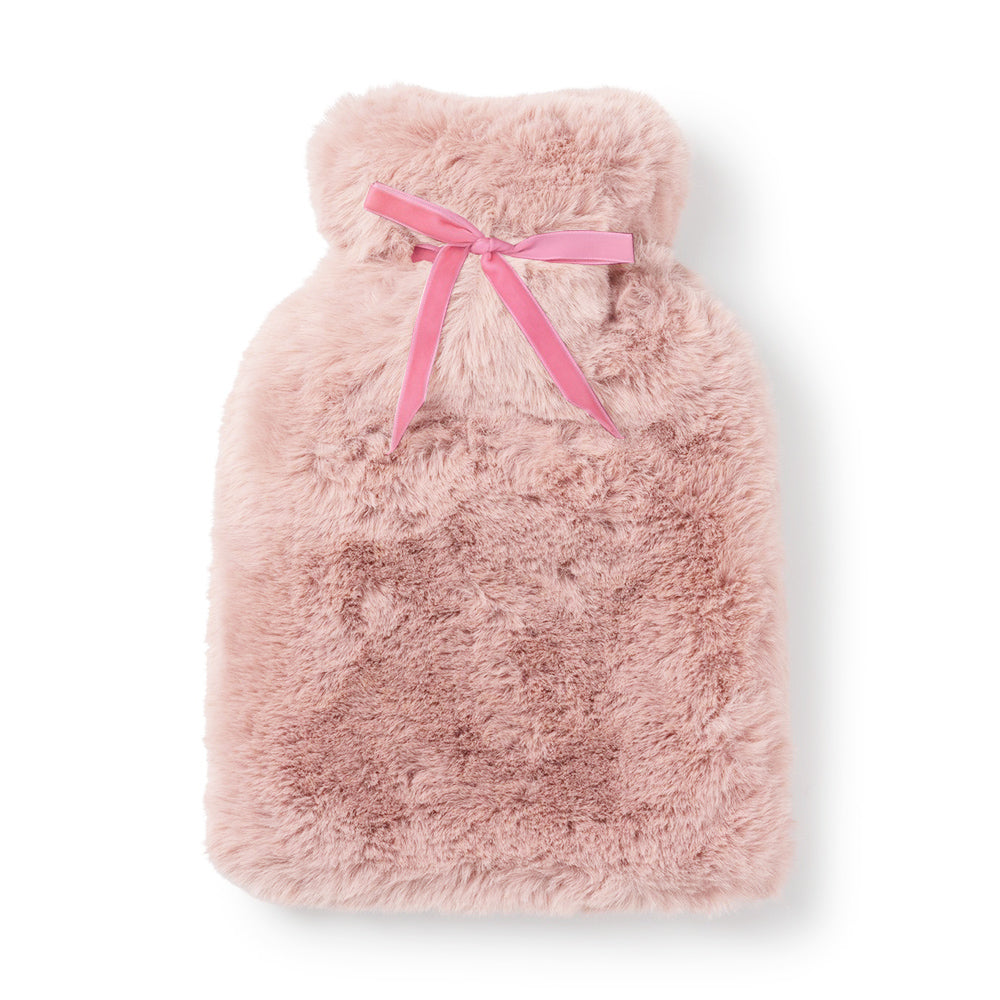 Teddy Hot Water Bottle - Soft Pink