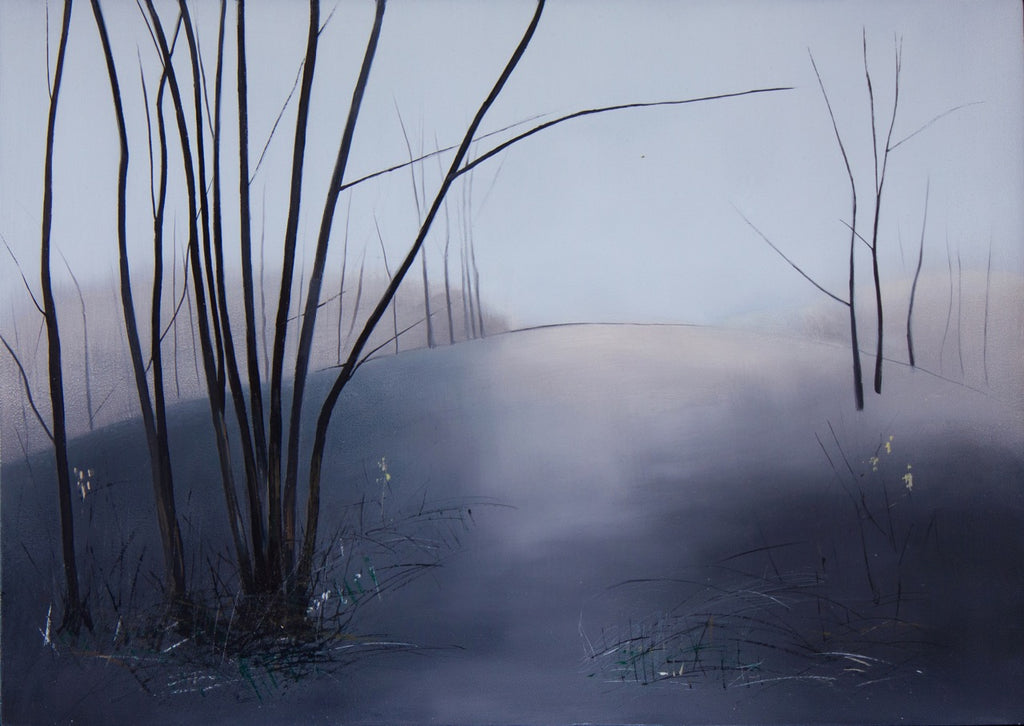 'Thoughts Of Spring IV' Oil on Panel, Framed