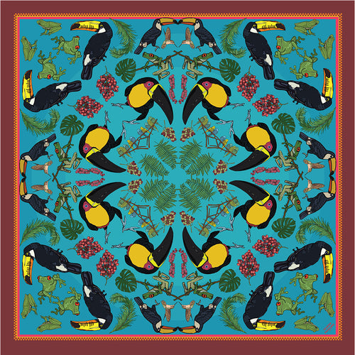 Toucantastic Silk Hankerchief
