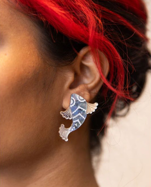 Fish Stud Earrings