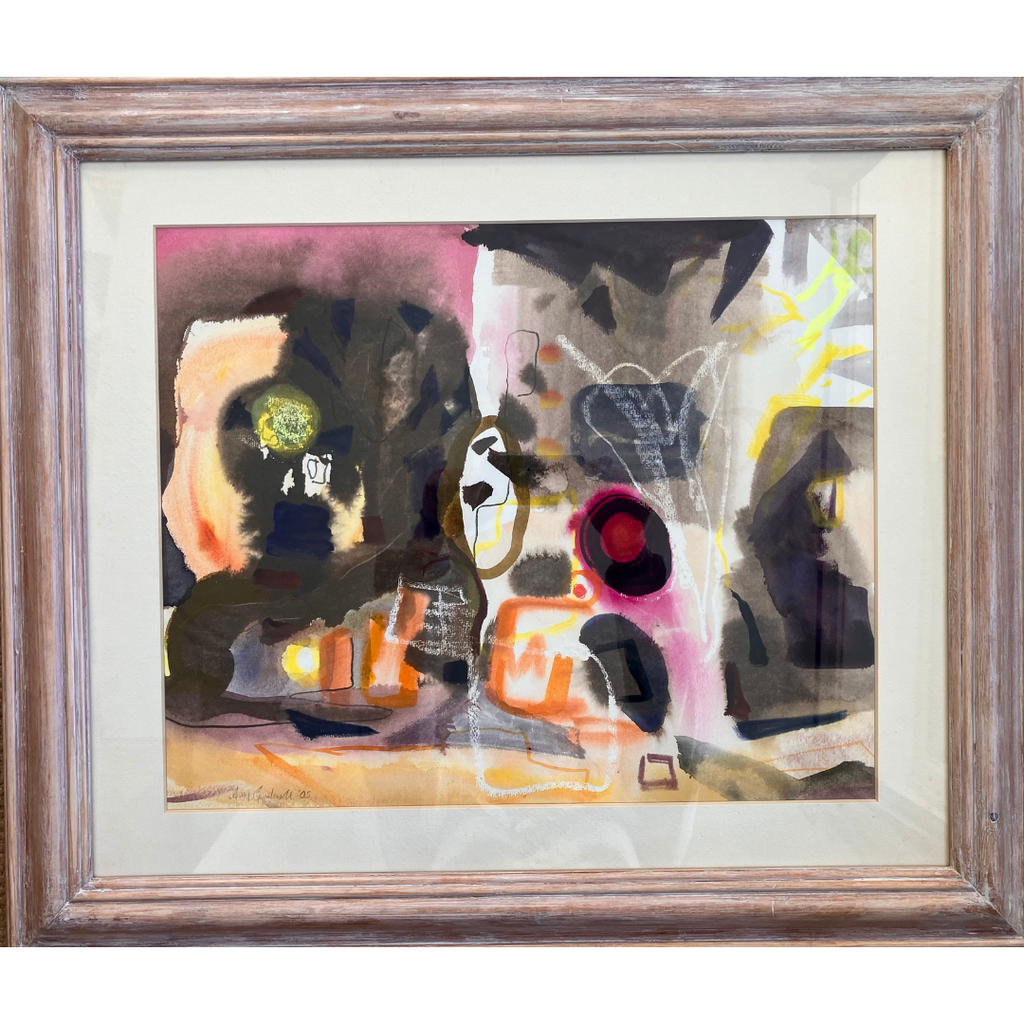 'Ravello Nights', Watercolour and Pastel, Framed