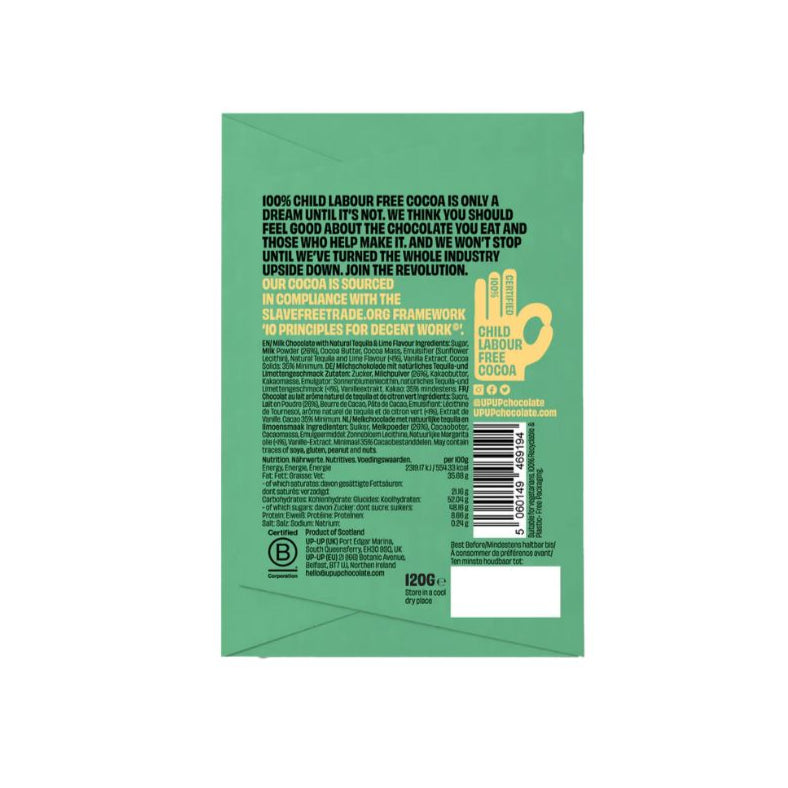 Milk Chocolate with Tequila & Lime
