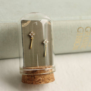 Edwardian Drop Stud Earrings