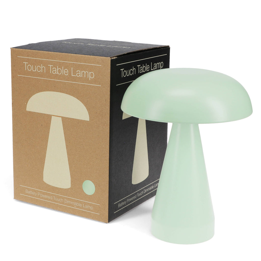 Touch dimmable mushroom table lamp | Mint green