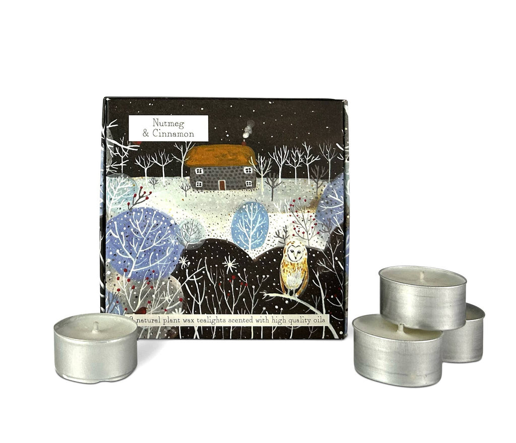 Box of Scented Tealights: Nutmeg‚ Orange and Cinnamon - Winter Cottage Design