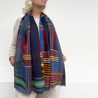 Shuttle | Lightweight Fine Wool Art Scarf